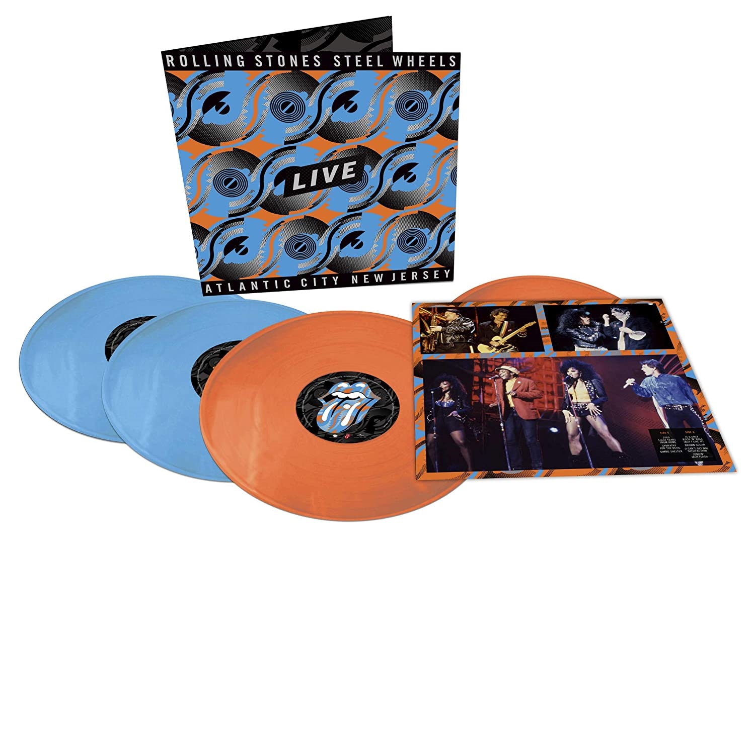 фото The rolling stones steel wheels live (colored vinyl) мистерия звука