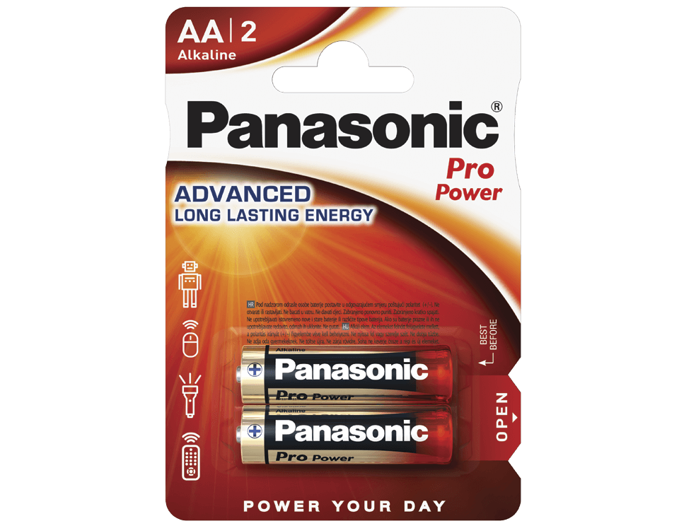

Щелочные батарейки Pro Power (AA) LR6XEG-2BP, Panasonic-2