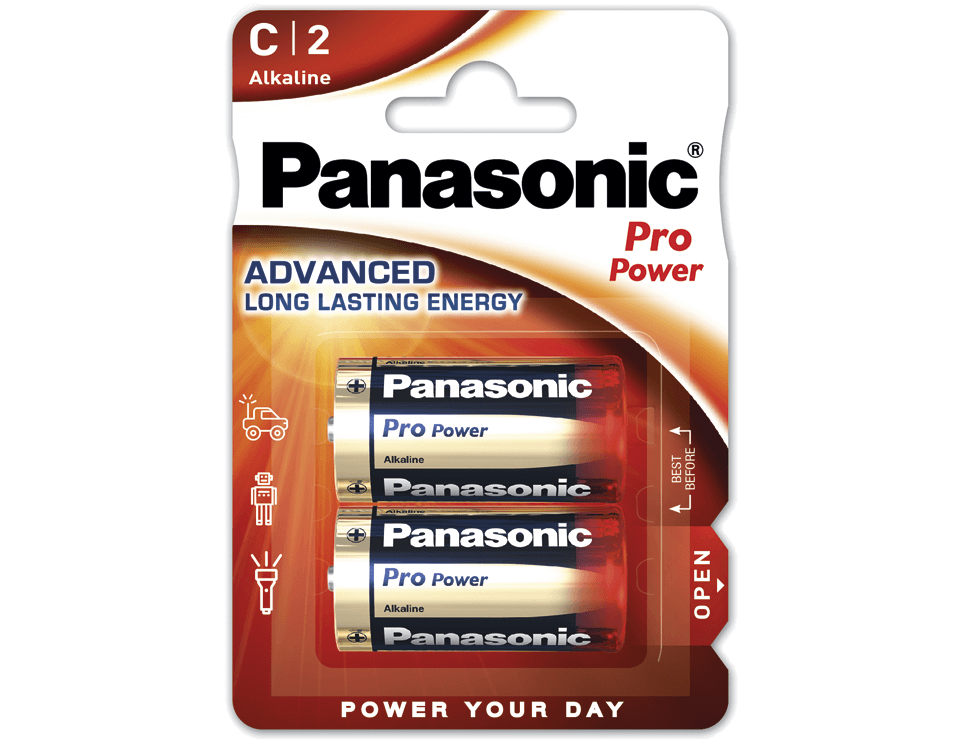 

Щелочные батарейки Pro Power (C) LR14XEG-2BP, Panasonic-2
