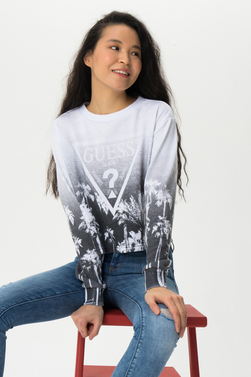 

Свитшот женский Guess W0GQ29K8K90 серый 44, W0GQ29K8K90