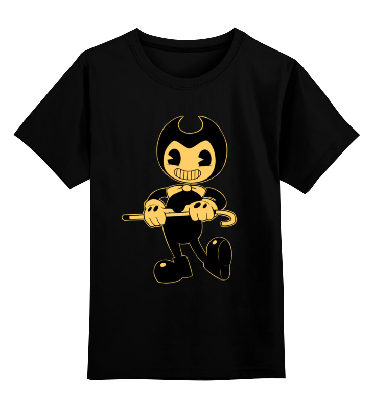 Детская футболка Printio Бенди и чернильная машина цв.черный р.116