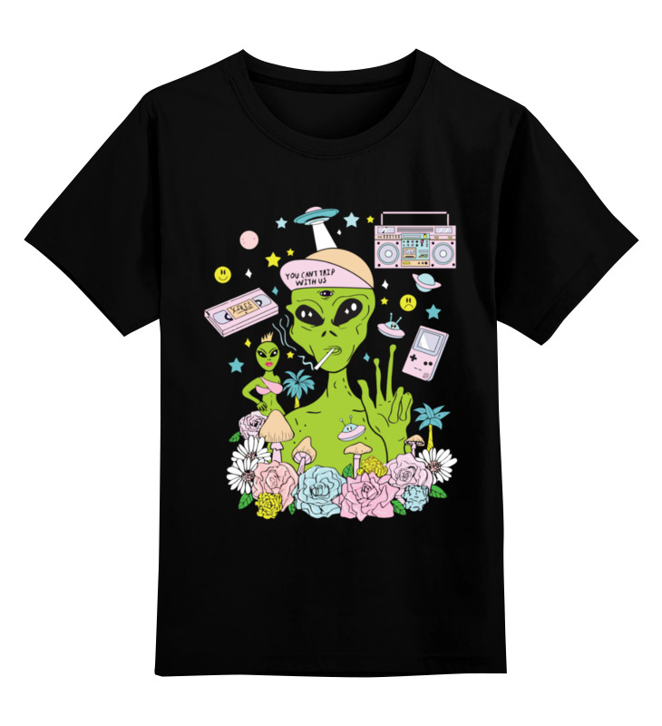 Детская футболка Printio Инопланетянин цв.черный р.116