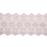фото Кружево гипюр матовая нить, цвет: 17 розовый, 85 мм x 9 м, арт. tby.10338 китай