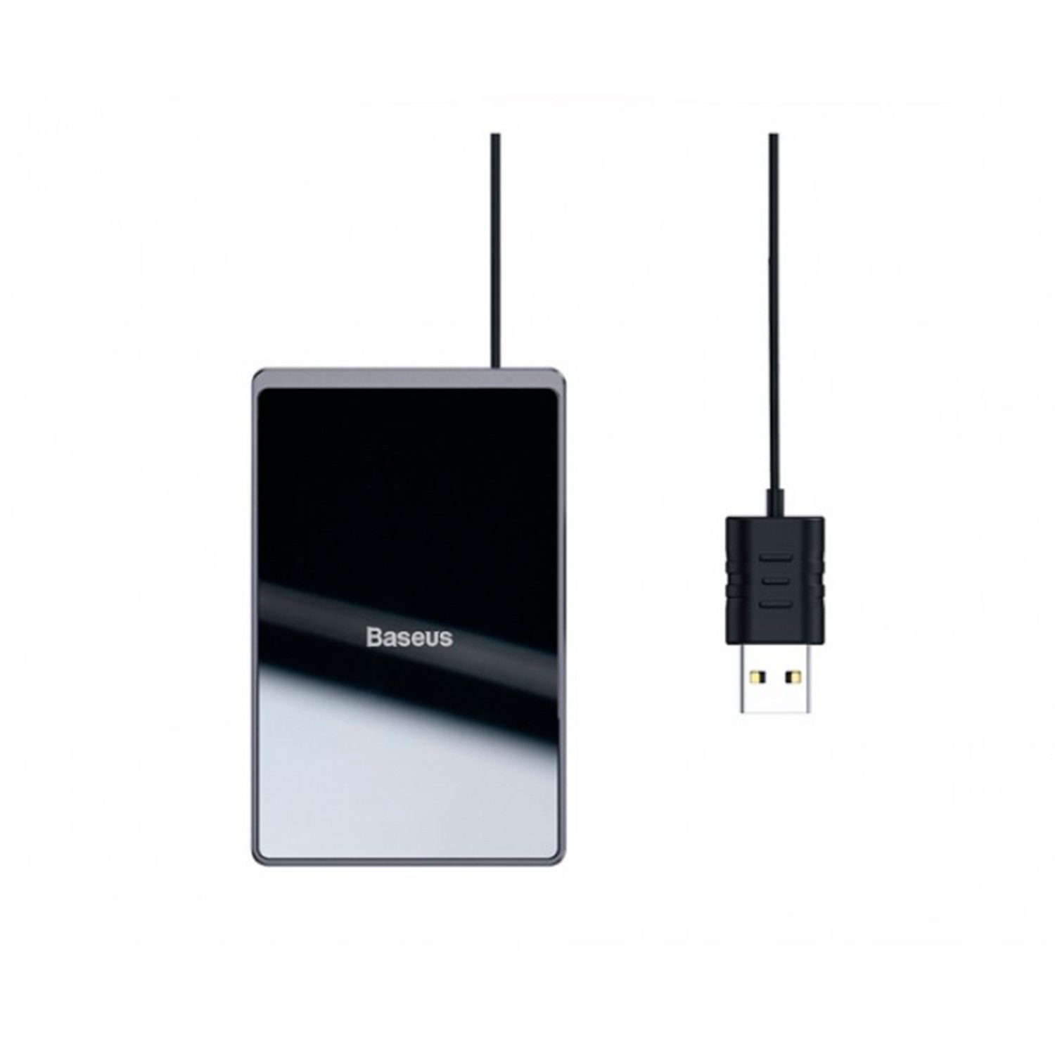 фото Беспроводное зарядное устройство baseus card ultra-thin, 15 w, black