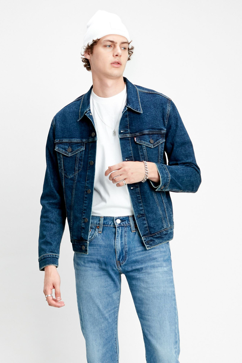 фото Джинсовая куртка мужская levi's 7233404660 синяя s