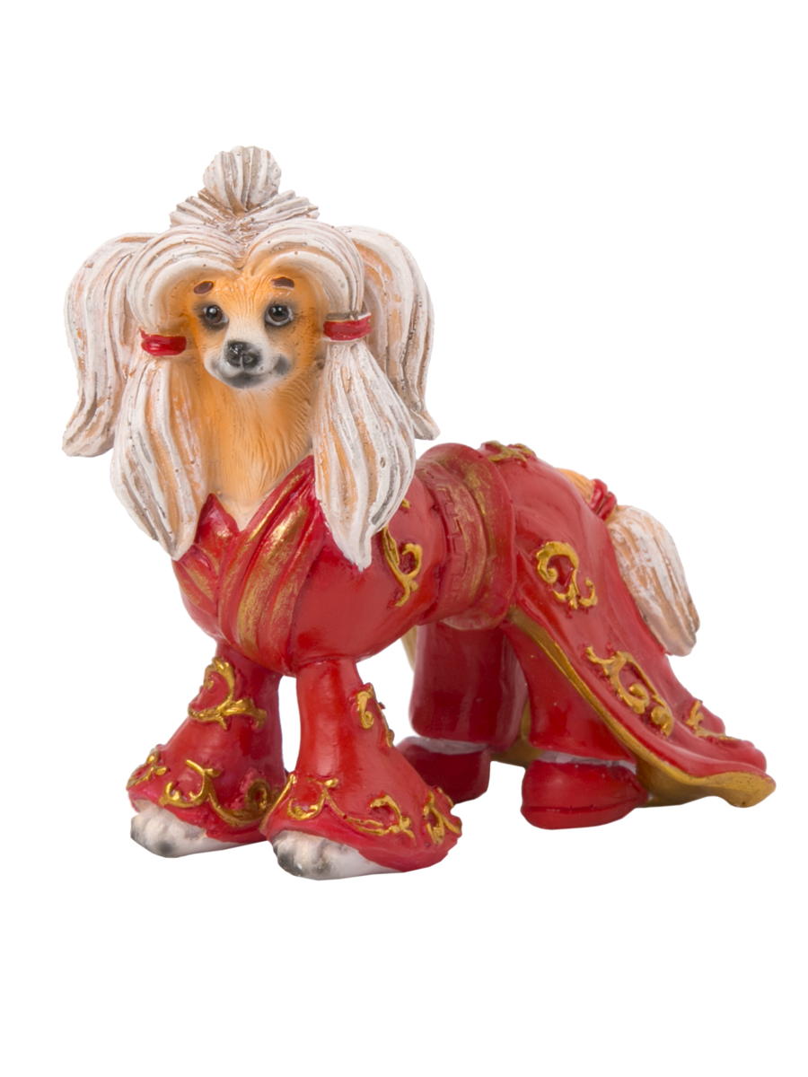 фото Декоративная фигурка собака - китаянка арт.75605 феникс-презент