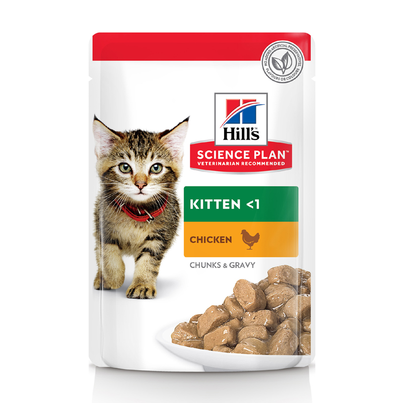 Влажный корм для котят Hill's Science Plan Kitten, курица, 85г