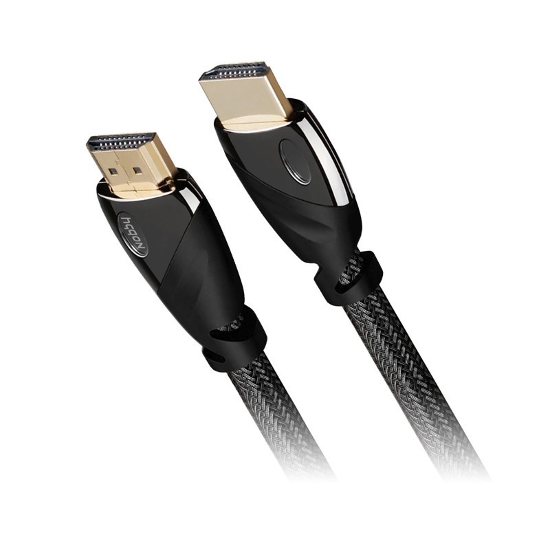 фото Кабель nobby nbe-hc-15-01 hdmi-hdmi v2.0, 1,5 м (черный)