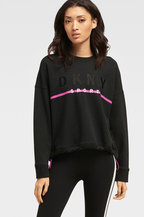 

Свитшот женский DKNY DP8T6034 черный S, DP8T6034