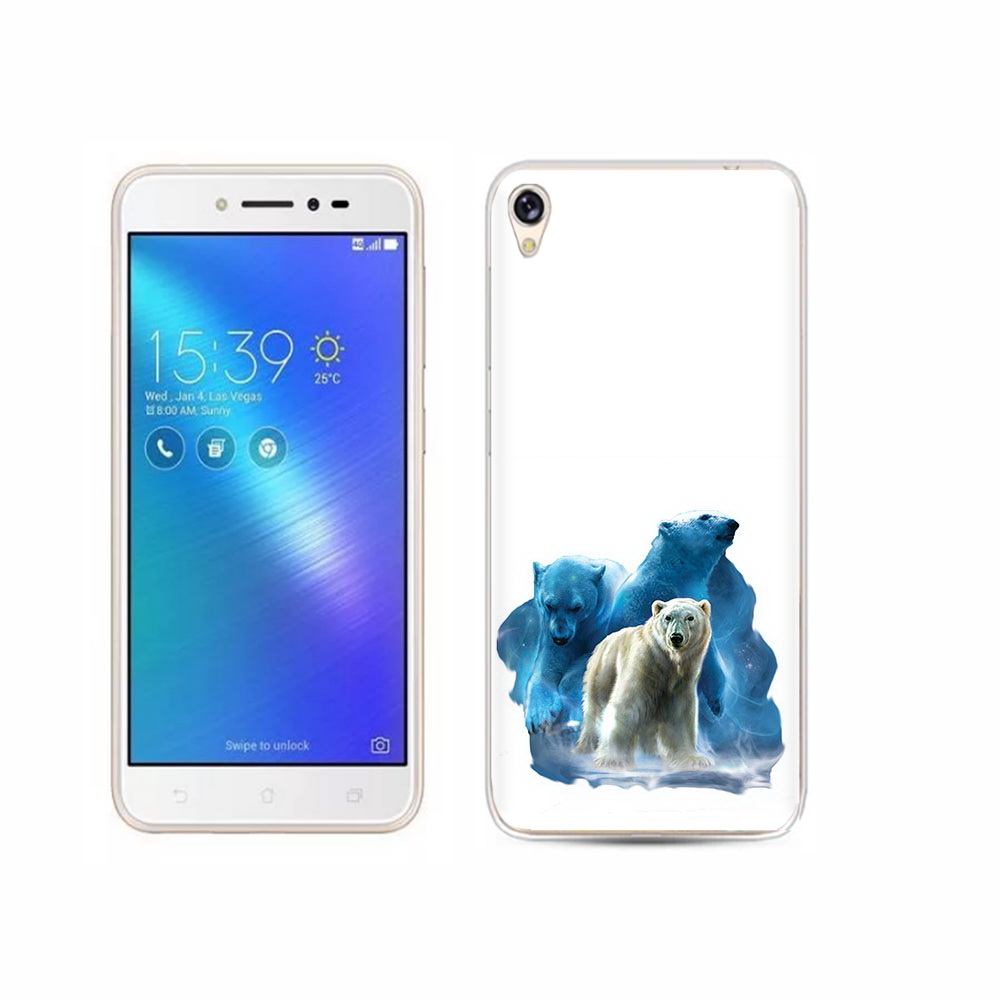 

Чехол MyPads Tocco для Asus ZenFone Live (ZB501KL) полярный медведь, Прозрачный, Tocco