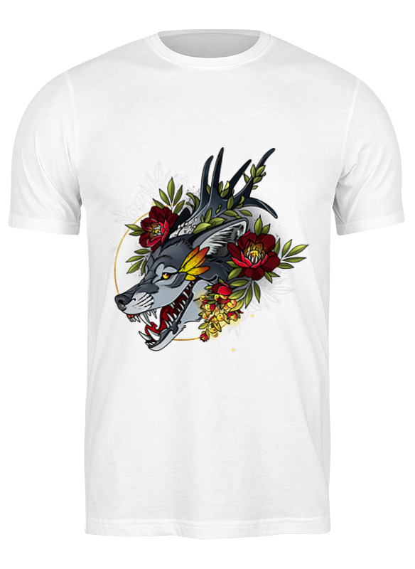 

Футболка мужская Printio Smiling wolf 3704998 белая 3XL, Белый, Smiling wolf 3704998