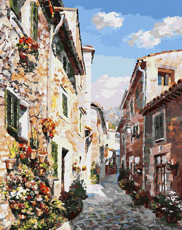 

Картина по номерам Белоснежка Майорка, 40x50, Майорка