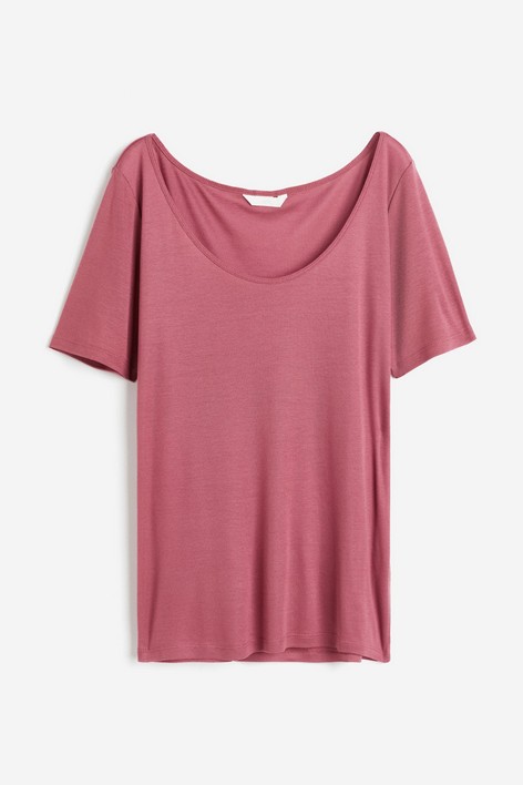 

Футболка женская H&M 117834900 розовая M (доставка из-за рубежа), Розовый, 117834900