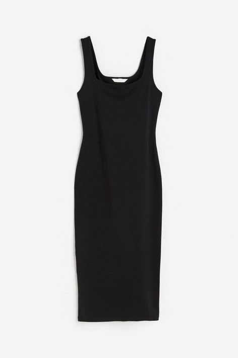 

Платье женское H&M 117007400 черное XS, Черный, 117007400