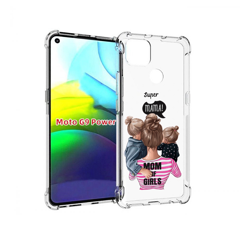 

Чехол MyPads Мама-девочек женский для Motorola Moto G9 Power, Прозрачный, Tocco