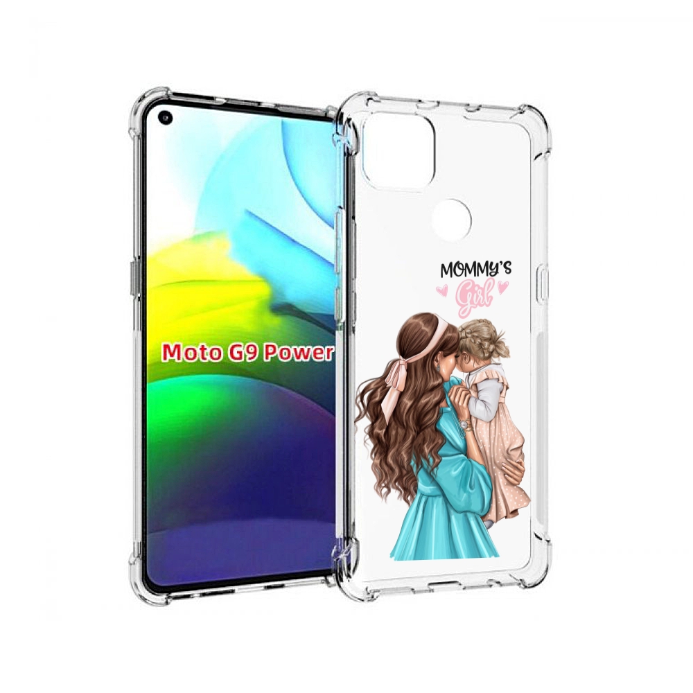 

Чехол MyPads Мама-девочки женский для Motorola Moto G9 Power, Прозрачный, Tocco