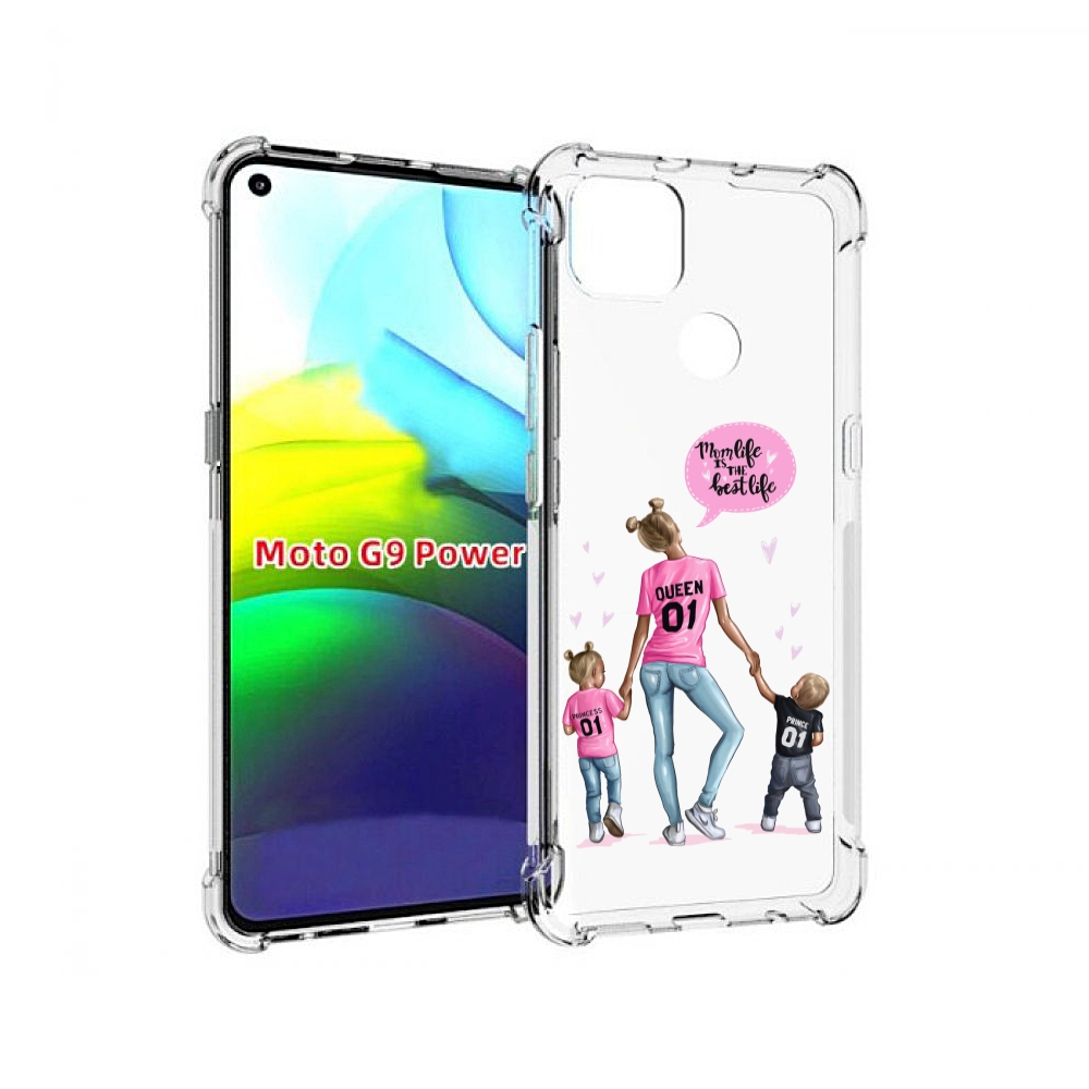 

Чехол MyPads Мама-королева женский для Motorola Moto G9 Power, Прозрачный, Tocco