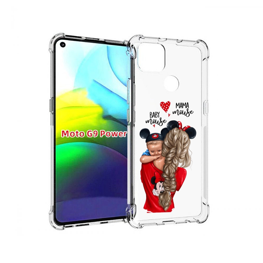 

Чехол MyPads Мама-маус женский для Motorola Moto G9 Power, Прозрачный, Tocco