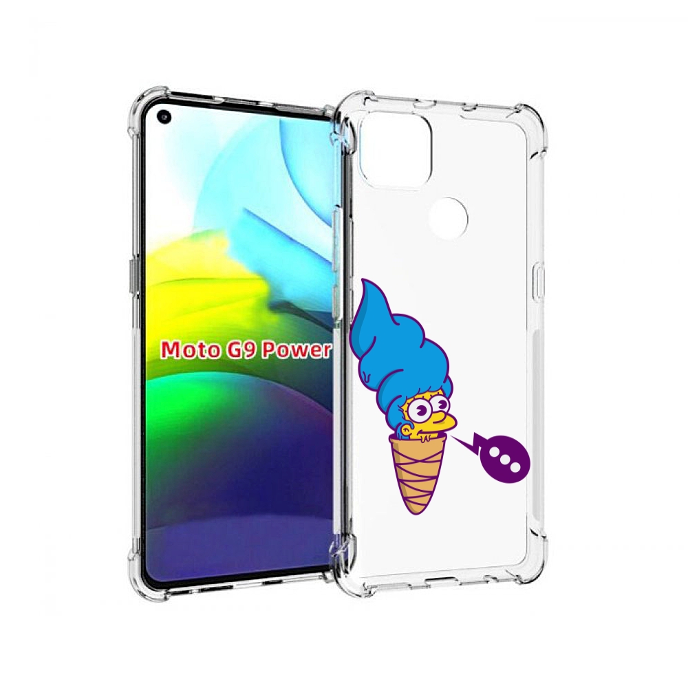 

Чехол MyPads Мардж-рожок для Motorola Moto G9 Power, Прозрачный, Tocco