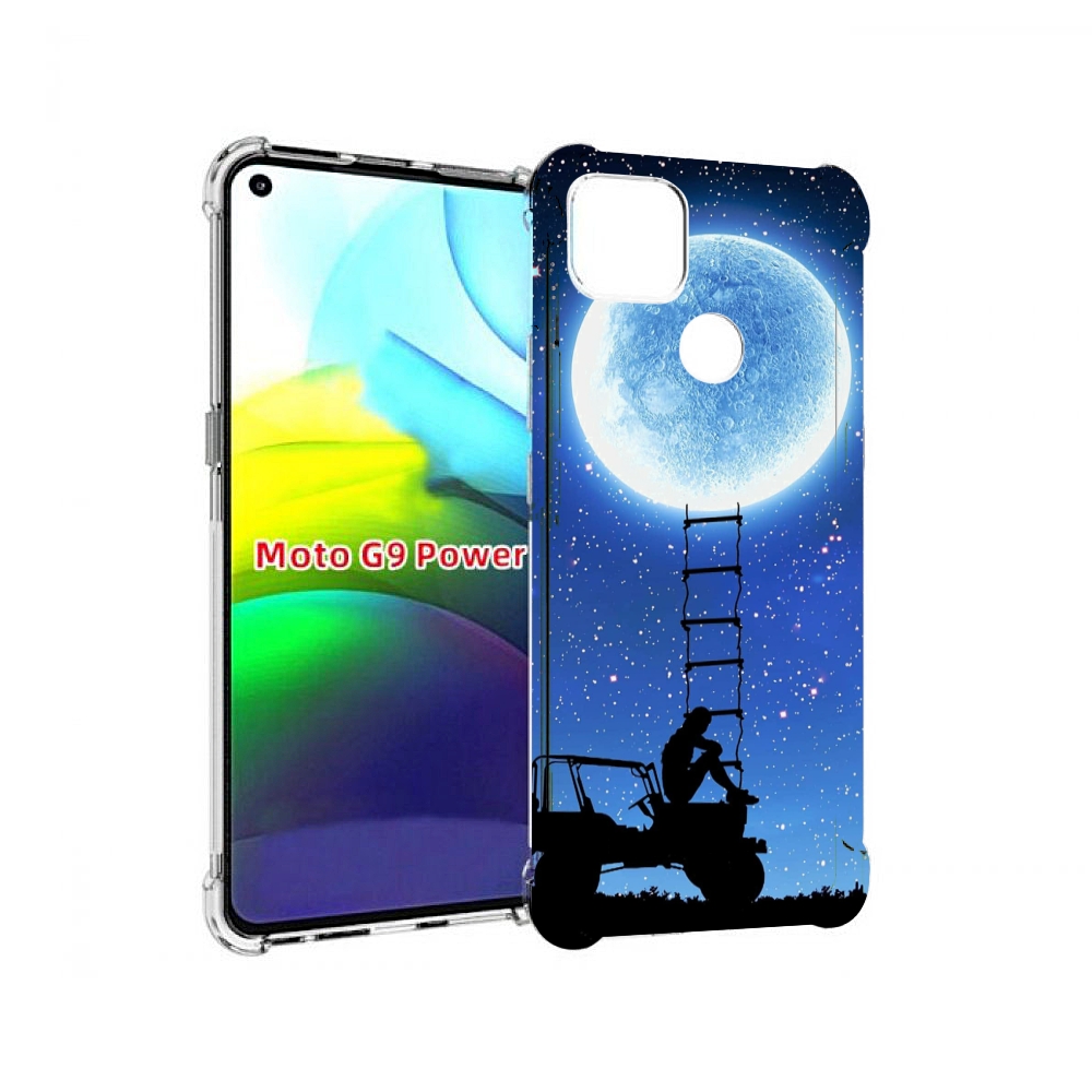 

Чехол MyPads Машина-на-лун для Motorola Moto G9 Power, Прозрачный, Tocco