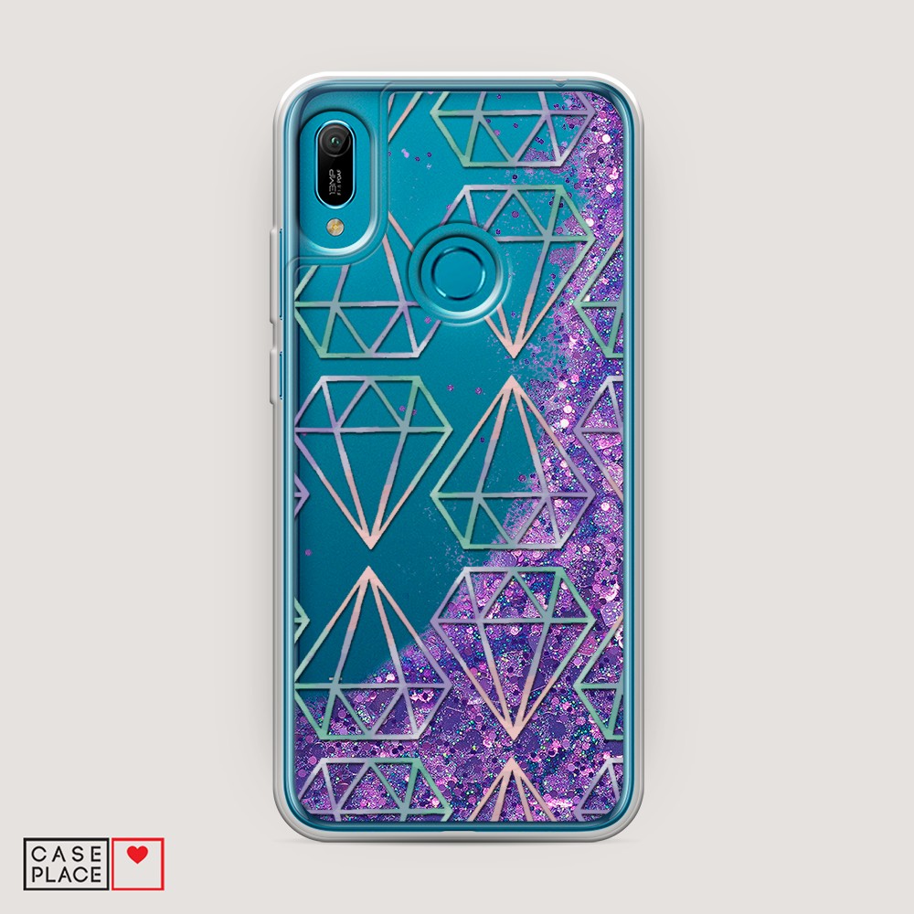 

Чехол Awog на Huawei Y6 2019/Honor 8a/8a Pro/Y6s "Бриллианты голографика", Разноцветный, 68692-1