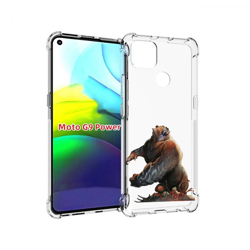

Чехол MyPads Медведь-жестокий для Motorola Moto G9 Power, Прозрачный, Tocco