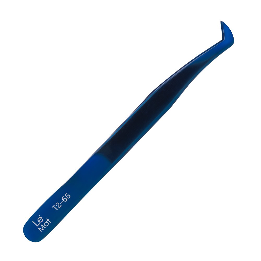 Пинцет Le Maitre Expert Blue T2 65 nippon nippers пинцет для наращивания ресниц топорик ручная заточка длина 114 мм