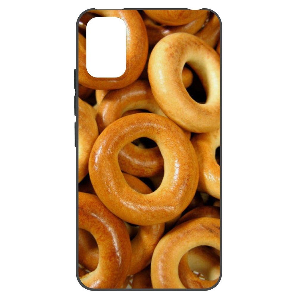 

Чехол-накладка Krutoff Soft Case Сушки для Itel A17, Черный