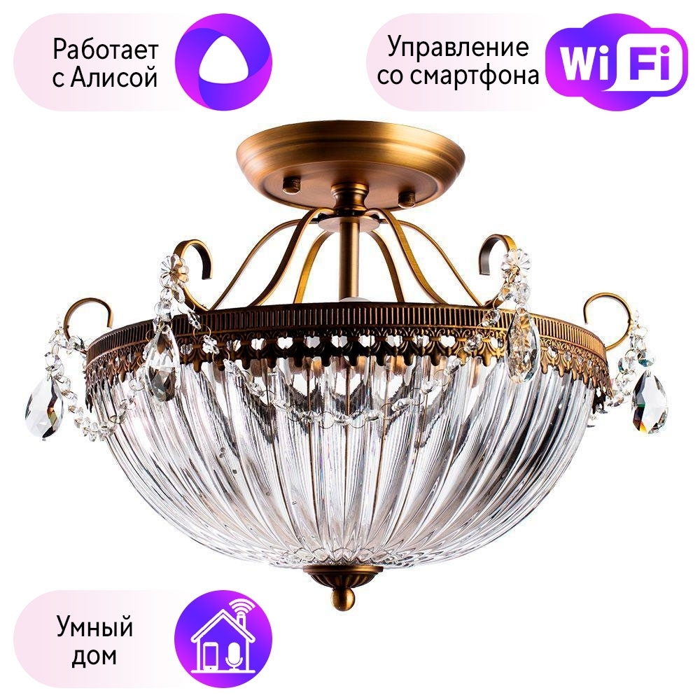 

Потолочная люстра с поддержкой Алисы, комплект от Lustrof. №26178