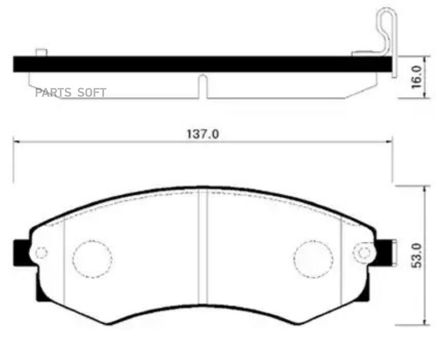 

Тормозные колодки HSB дисковые HP0010