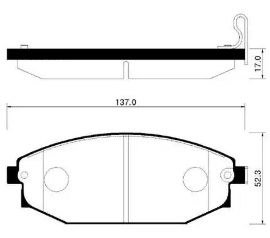 

Комплект тормозных колодок HSB hp0017