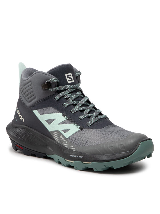 

Кроссовки женские Outpulse Mid Gtx W GORE-TEX 470672 20 V0 Salomon серый 40 EU, Outpulse Mid Gtx W GORE-TEX 470672 20 V0