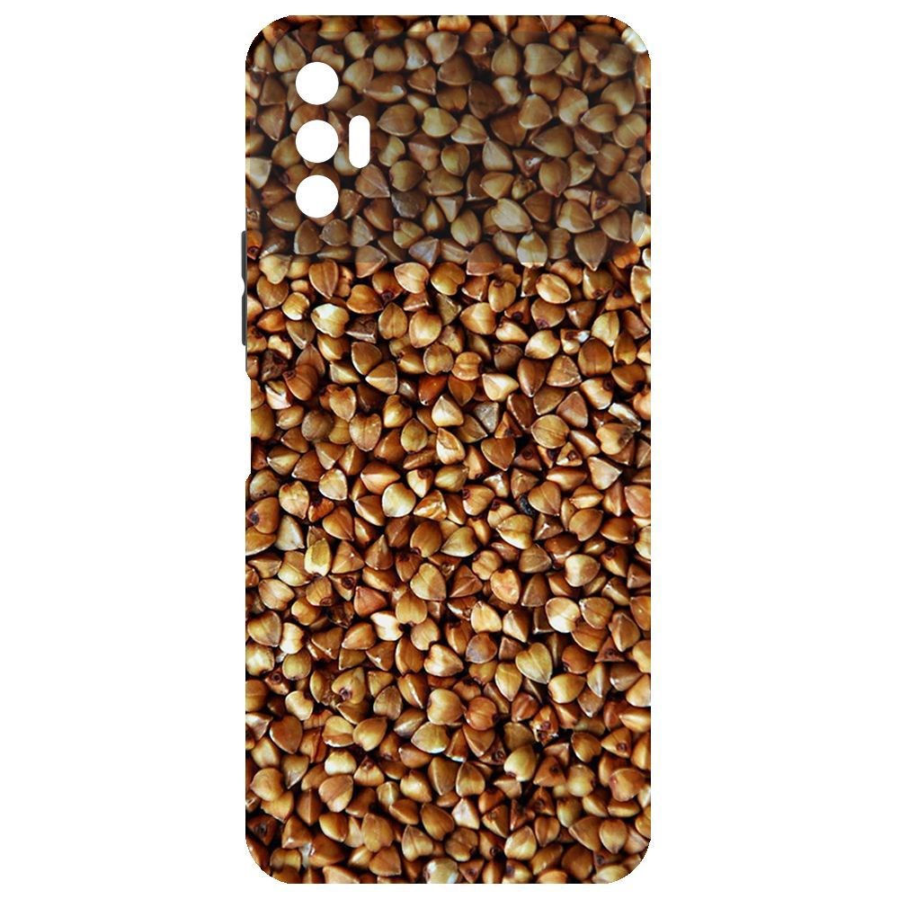 

Чехол-накладка Krutoff Soft Case Гречка для Tecno Spark 8P, Черный