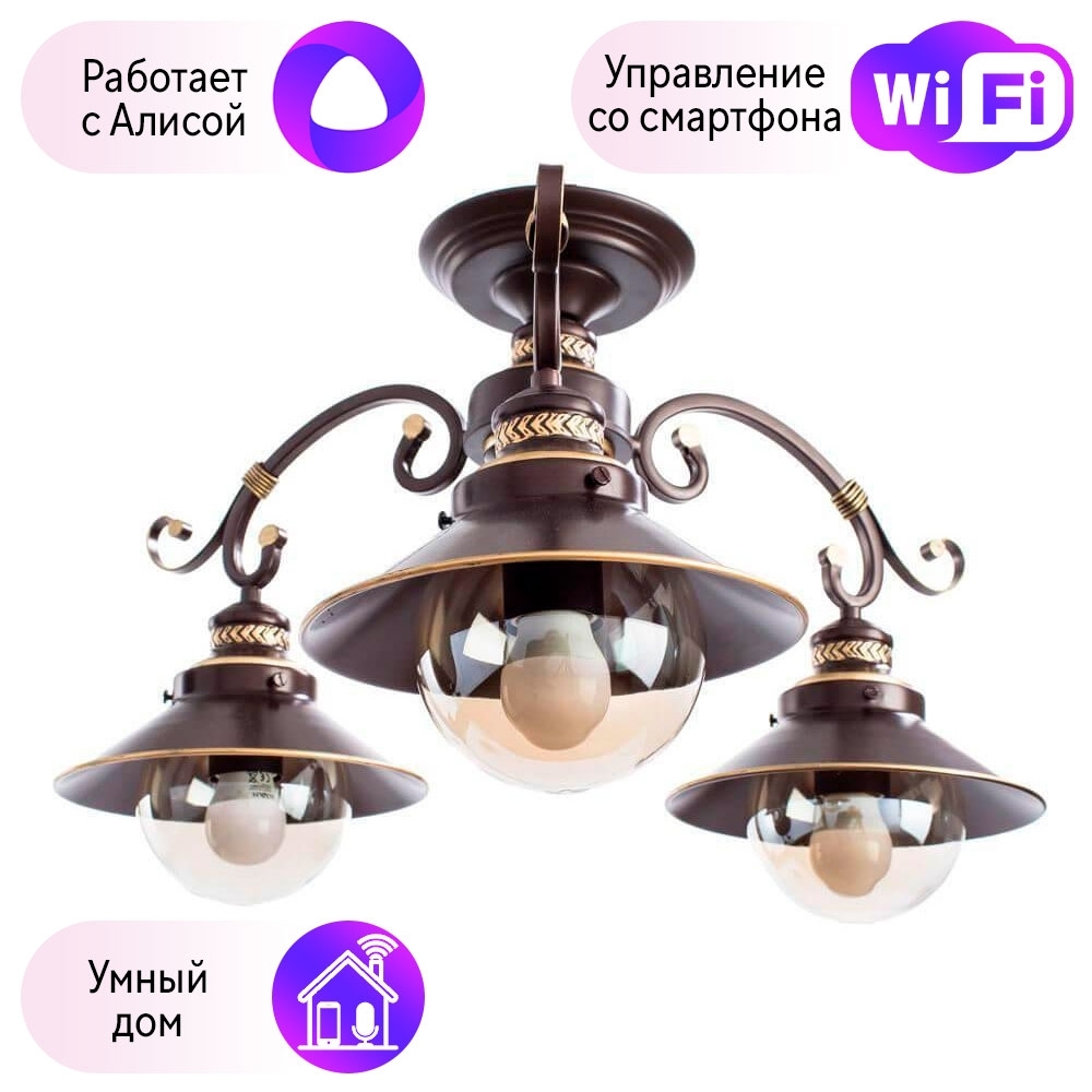 

Потолочная люстра с поддержкой Алисы, комплект от Lustrof. №34723