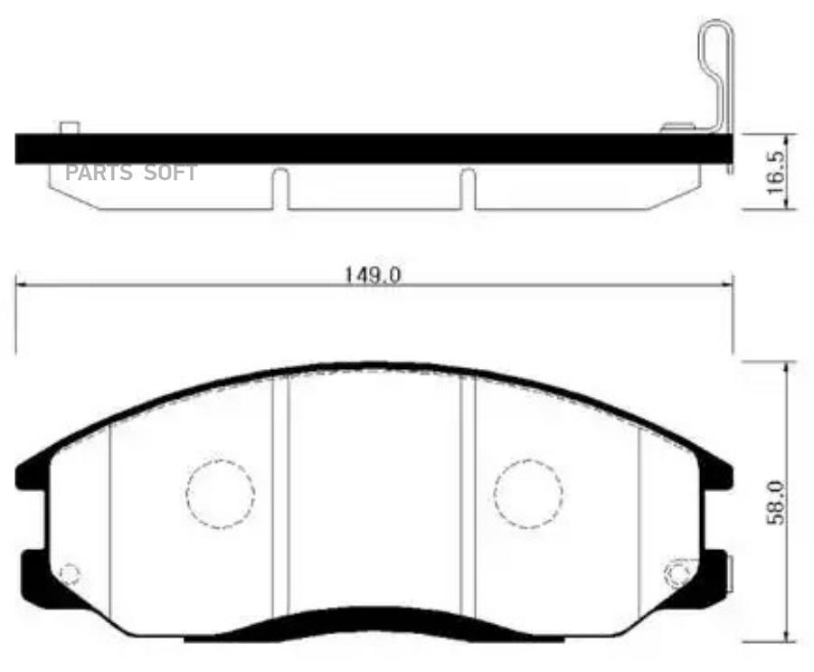 

Тормозные колодки HSB дисковые HP0024