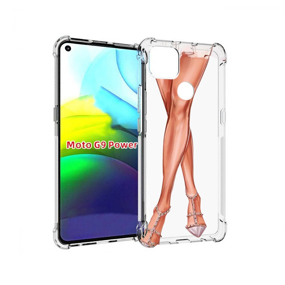 

Чехол MyPads Ножки для Motorola Moto G9 Power, Прозрачный, Tocco