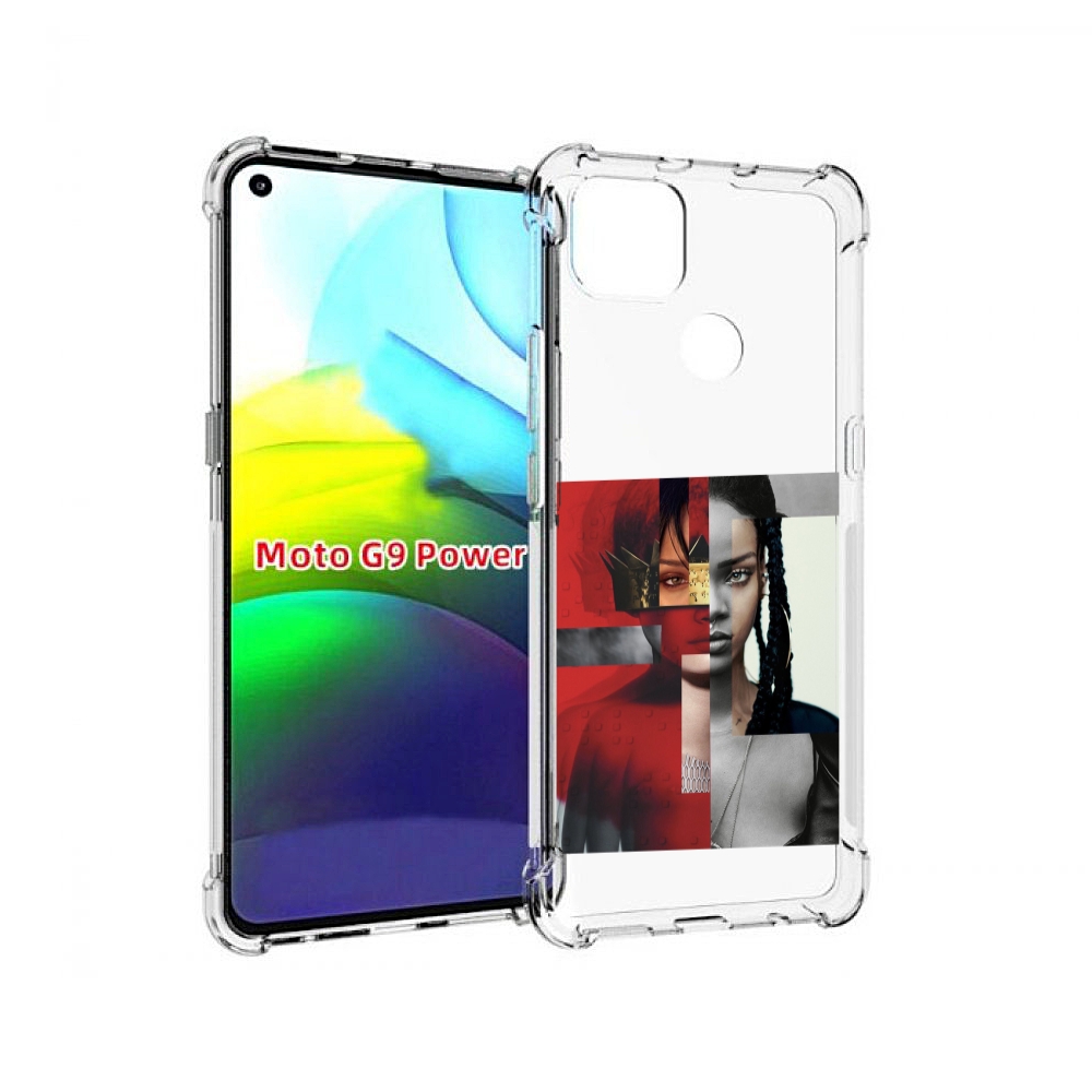 

Чехол MyPads Обложка-Рианна для Motorola Moto G9 Power, Прозрачный, Tocco