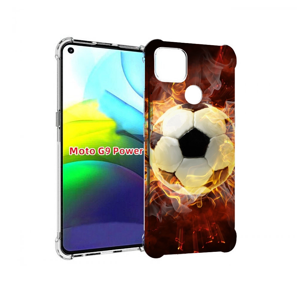 

Чехол MyPads Огненный-мяч для Motorola Moto G9 Power, Прозрачный, Tocco