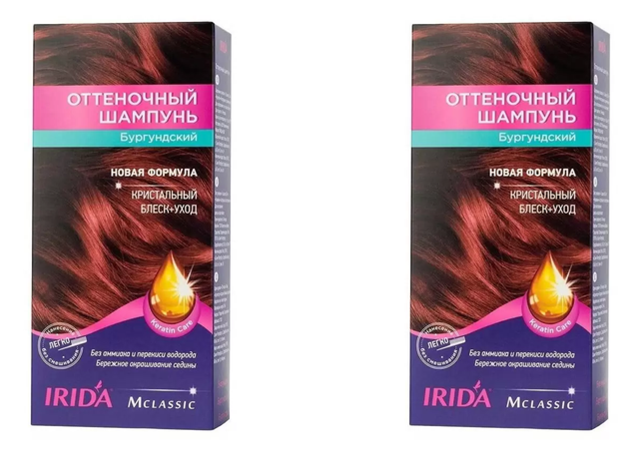 

Шампунь M IRIDA оттеночный Бургундский 2 шт, Бургундский