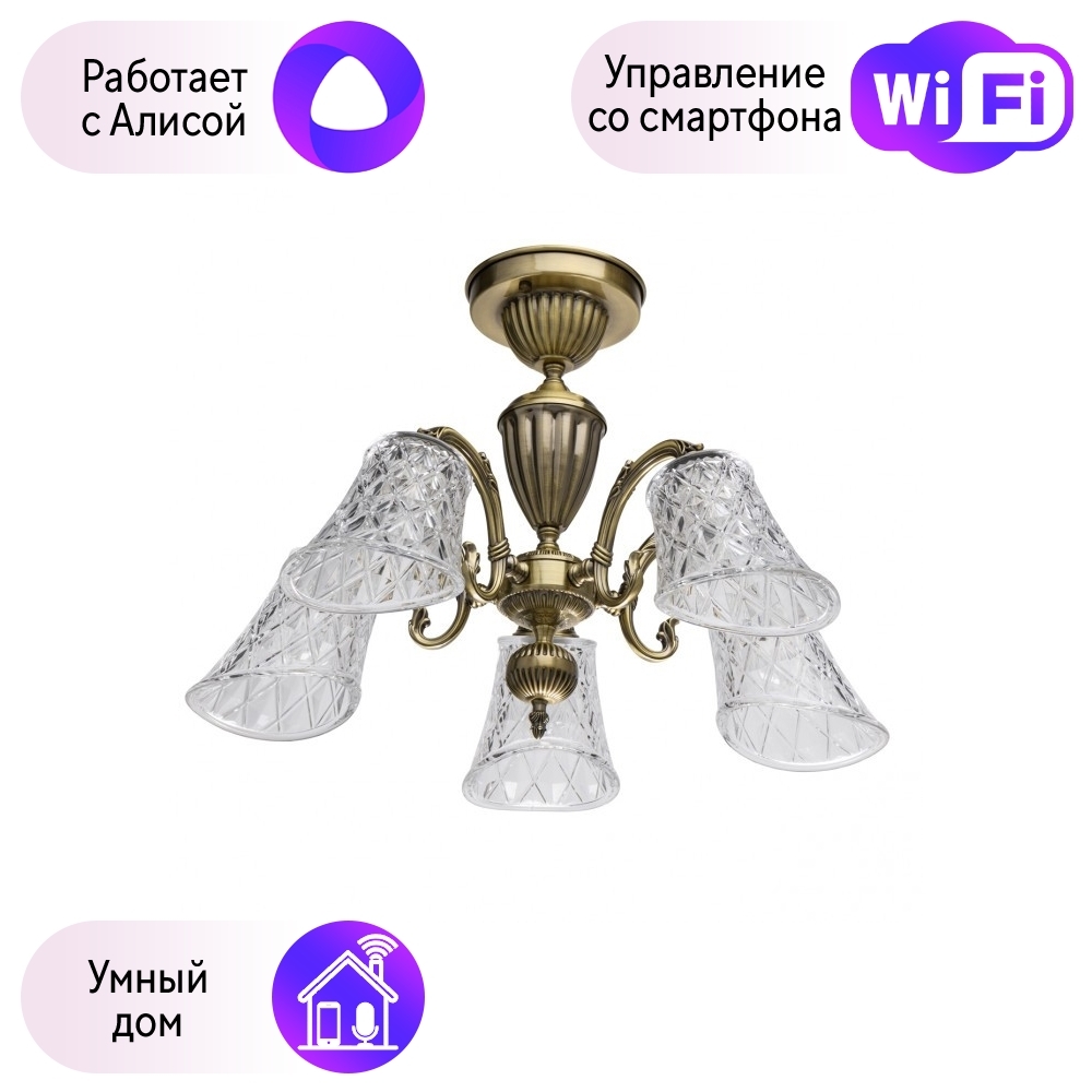 

Потолочная люстра MW-Light Ариадна с поддержкой Алиса 450019105-A