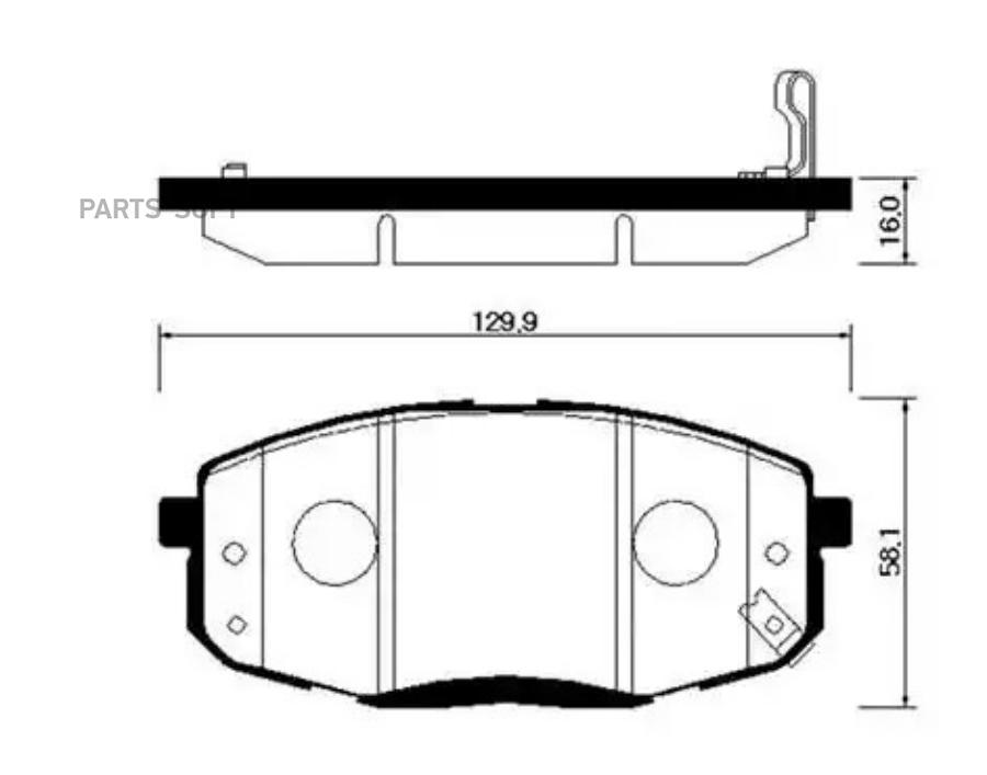 

Колодки тормозные дисковые передн HYUNDAI: I30 07-09 \ KIA: CEE D 07-09, FORTE HSB HP0040