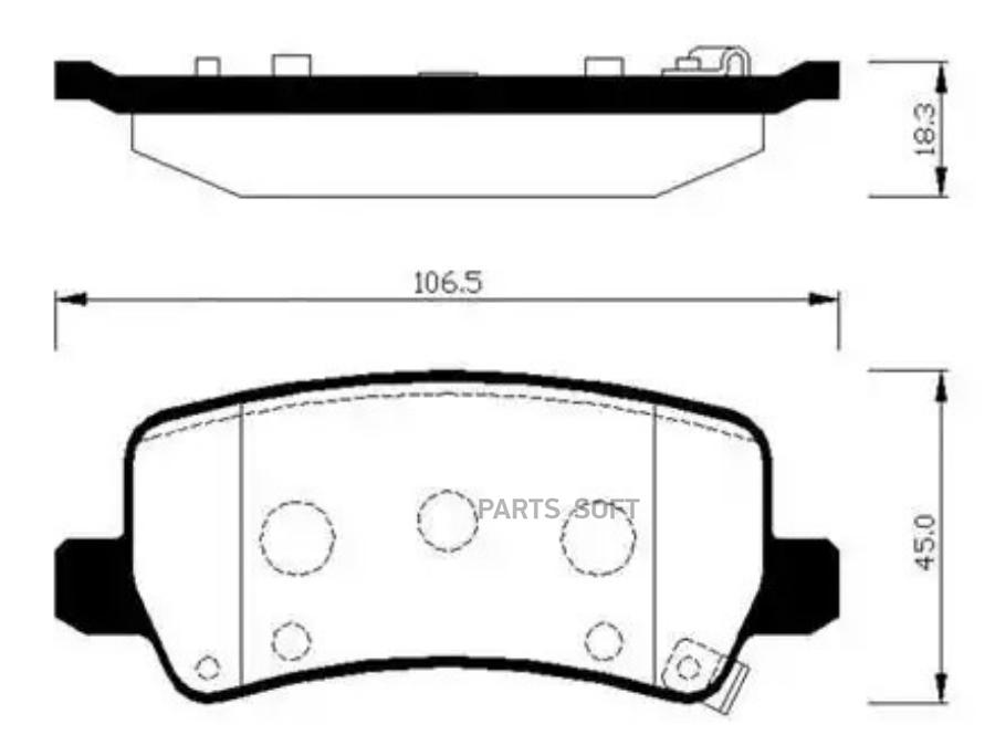 

Тормозные колодки HSB HP0049