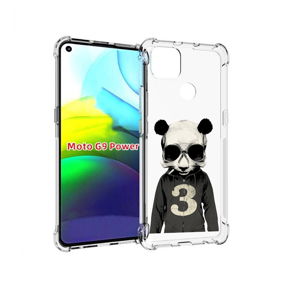 

Чехол MyPads Панда-в-костюме для Motorola Moto G9 Power, Прозрачный, Tocco