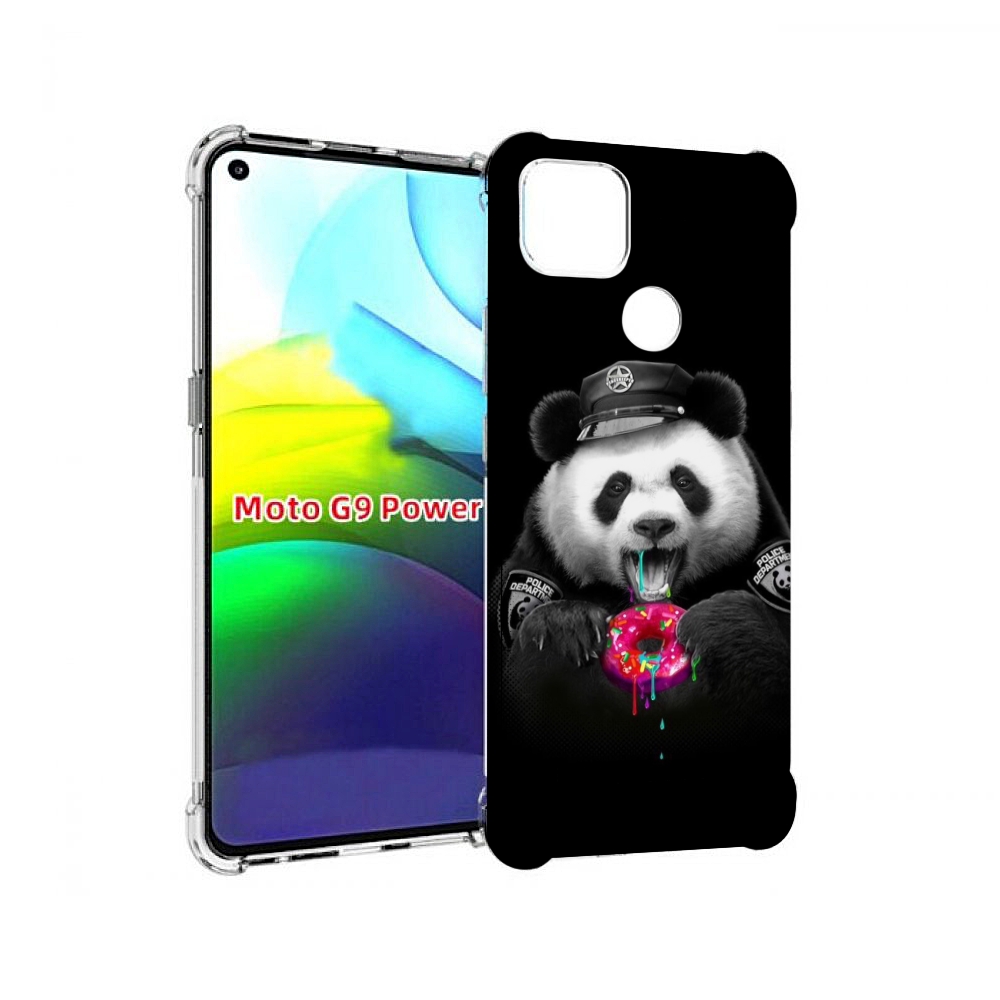 

Чехол MyPads Панда-с-пончиком для Motorola Moto G9 Power, Прозрачный, Tocco