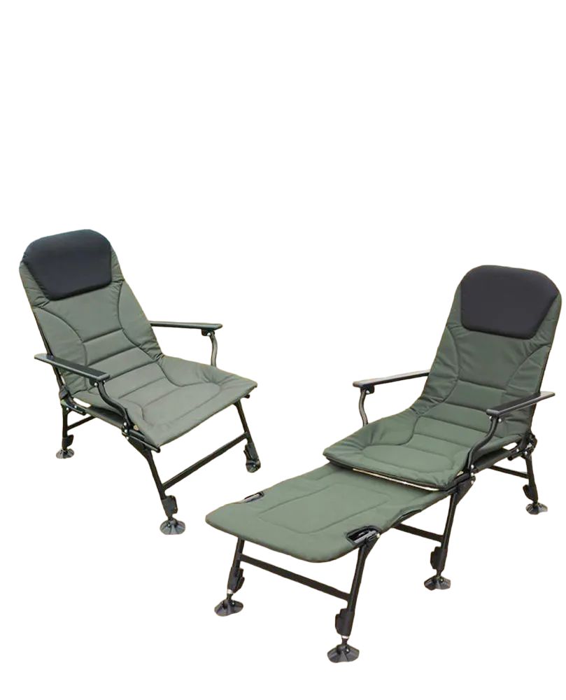 Кресло карповое со съемной приставкой для ног