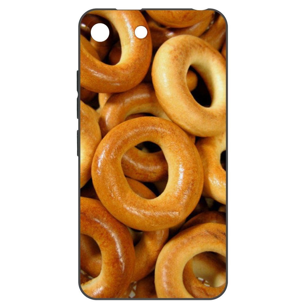 

Чехол-накладка Krutoff Soft Case Сушки для Itel A25, Черный