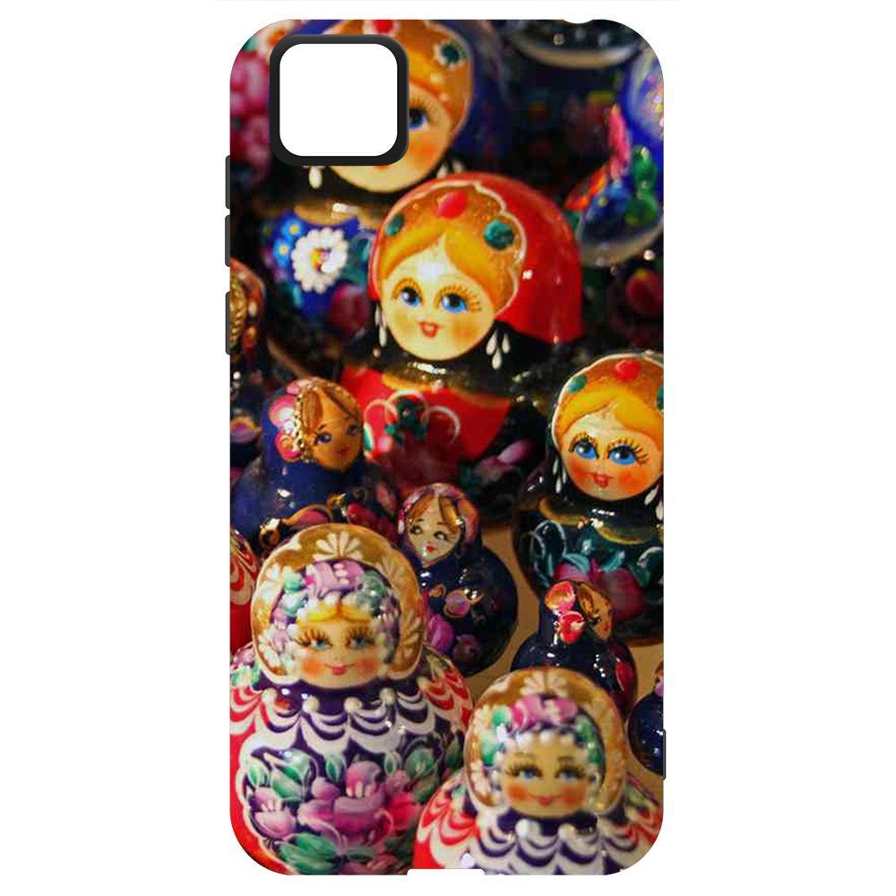 Чехол-накладка Krutoff Soft Case Матрешка для Honor 9S/ Y5p