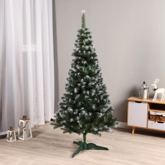 Ель искусственная Лесная Элитна 9246342 220 см зеленая заснеженная