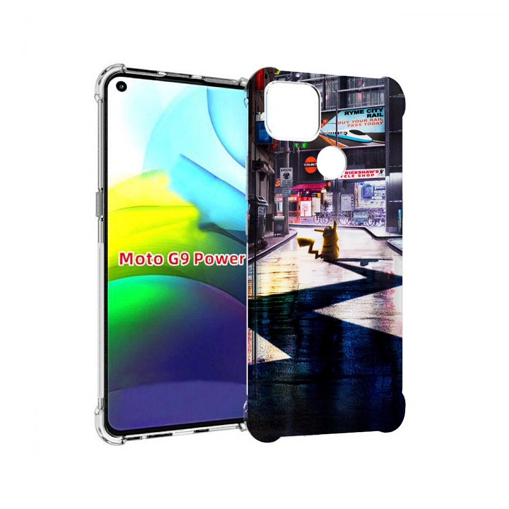 

Чехол MyPads Пикачу-в-городе для Motorola Moto G9 Power, Прозрачный, Tocco