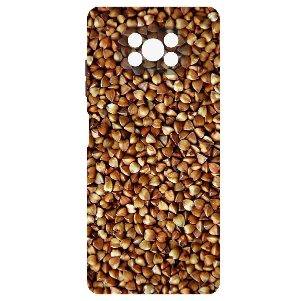 

Чехол-накладка Krutoff Soft Case Гречка для Poco X3 Pro, Черный